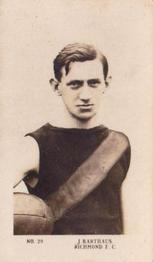 1923 Magpie Portraits of Our Leading Footballers #29 James Karthaus Front